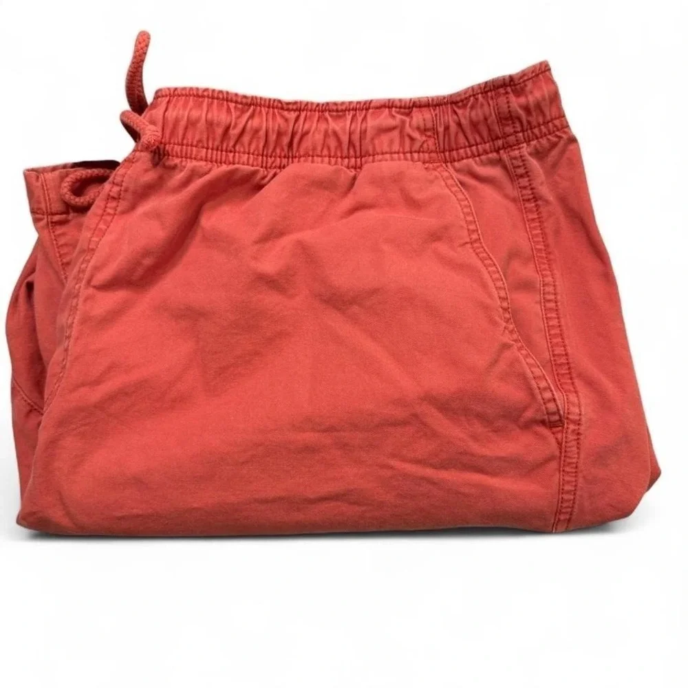 L.L. Bean Cotton Shorts Men's XXL Classic Fit Salmon Drawstring Dad Coastal